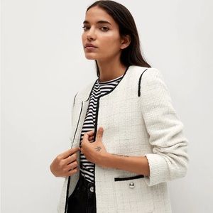 Mango Pocket tweed jacket NWT